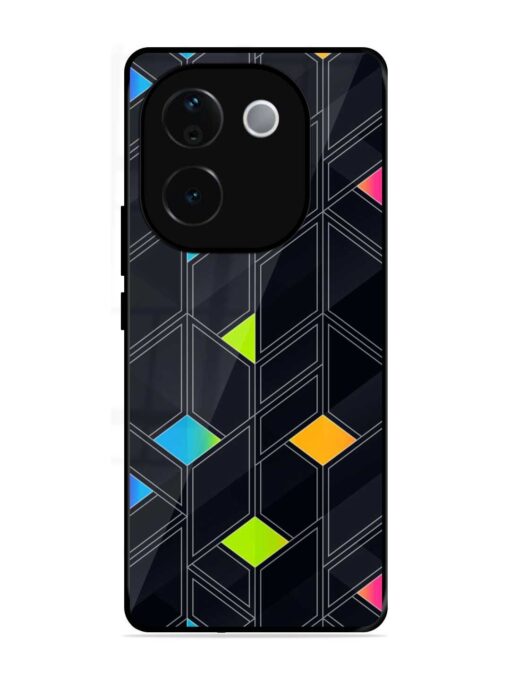 Abstract Mosaic Seamless Glossy Metal Phone Cover for Iqoo Z9S Pro (5G) Zapvi