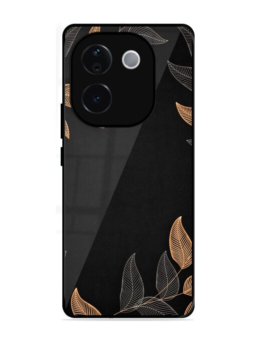 Foliage Art Glossy Metal Phone Cover for Iqoo Z9S Pro (5G)