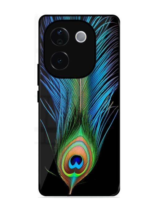 Peacock Feather Glossy Metal TPU Phone Cover for Iqoo Z9S Pro (5G)