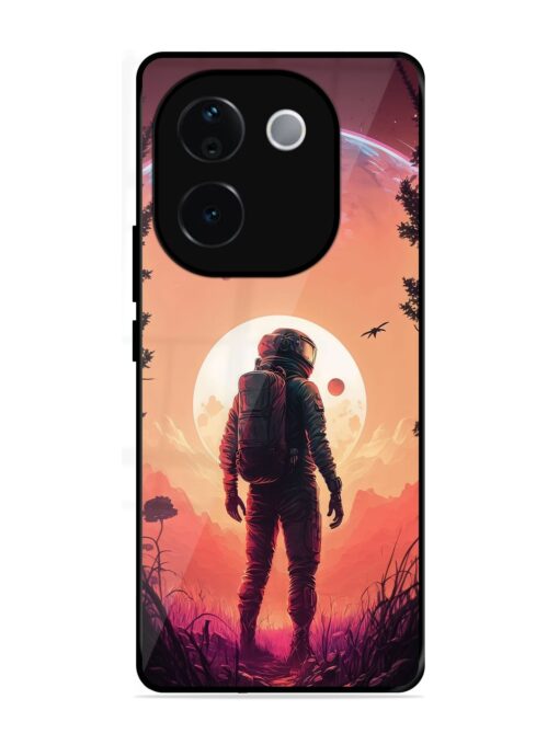 Red Sky At Morning Glossy Metal Phone Cover for Iqoo Z9S Pro (5G)