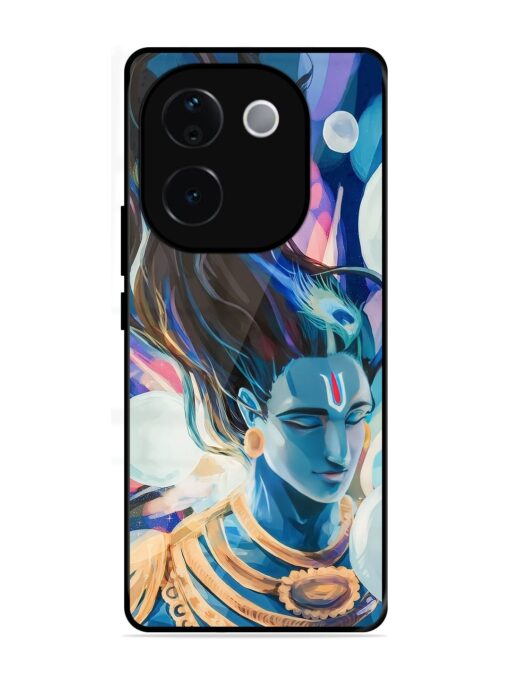 Bhagwan Sri Krishna Glossy Metal Phone Cover for Iqoo Z9S Pro (5G)