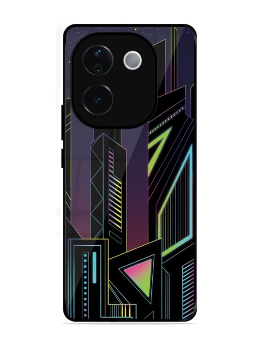 Neon Dreamscape Glossy Metal Phone Cover for Iqoo Z9S Pro (5G)