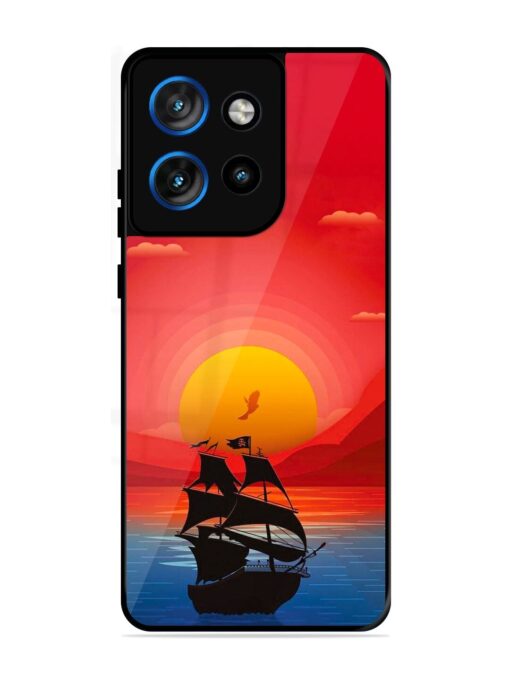 Sunset Sail Glossy Metal Phone Cover for Motorola Moto Edge 50 Neo (5G)