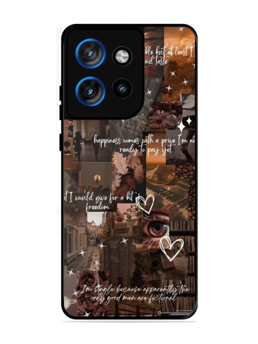 Melancholy Aesthetic Glossy Metal Phone Cover for Motorola Moto Edge 50 Neo (5G)