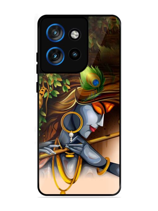 Krishna Glossy Metal Phone Cover for Motorola Moto Edge 50 Neo (5G)