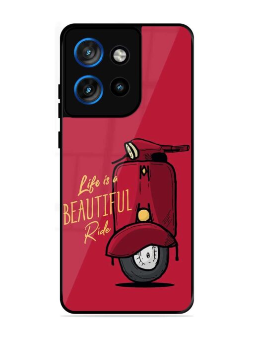 Life Is Beautiful Rides Glossy Metal Phone Cover for Motorola Moto Edge 50 Neo (5G)