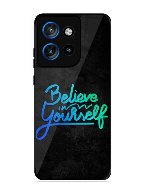 Believe In Yourself Glossy Metal Phone Cover for Motorola Moto Edge 50 Neo (5G)