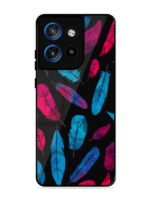 Feather Art Glossy Metal Phone Cover for Motorola Moto Edge 50 Neo (5G)