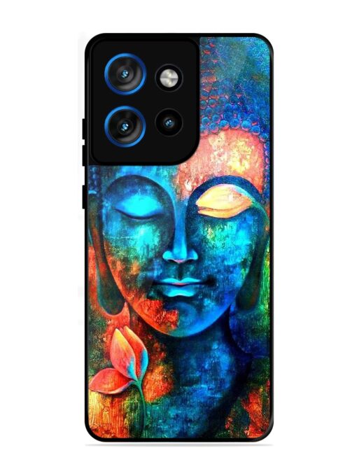 Buddha Painting Glossy Metal Phone Cover for Motorola Moto Edge 50 Neo (5G)