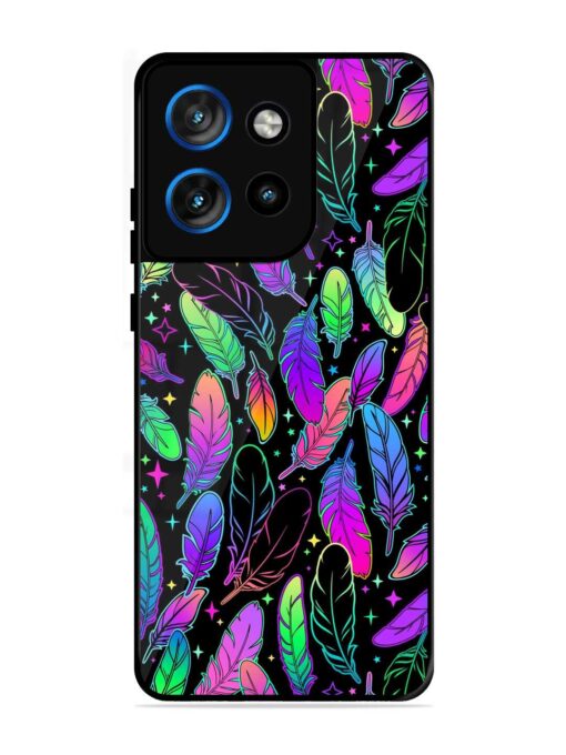 Bright Multi Colored Seamless Glossy Metal Phone Cover for Motorola Moto Edge 50 Neo (5G)