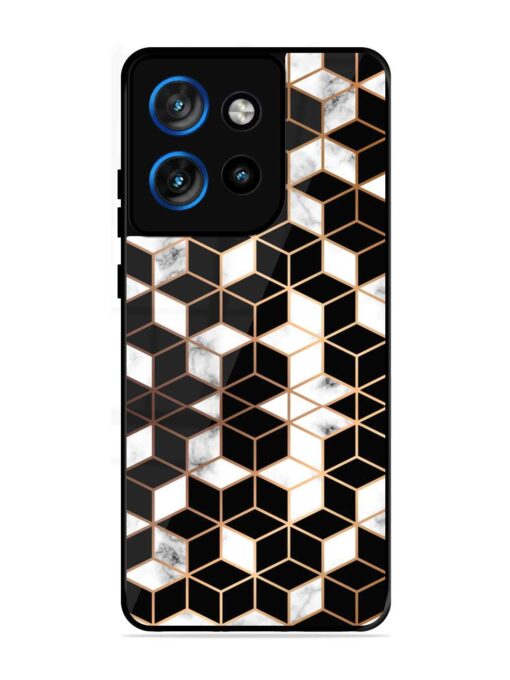 Vector Marble Texture Glossy Metal Phone Cover for Motorola Moto Edge 50 Neo (5G)