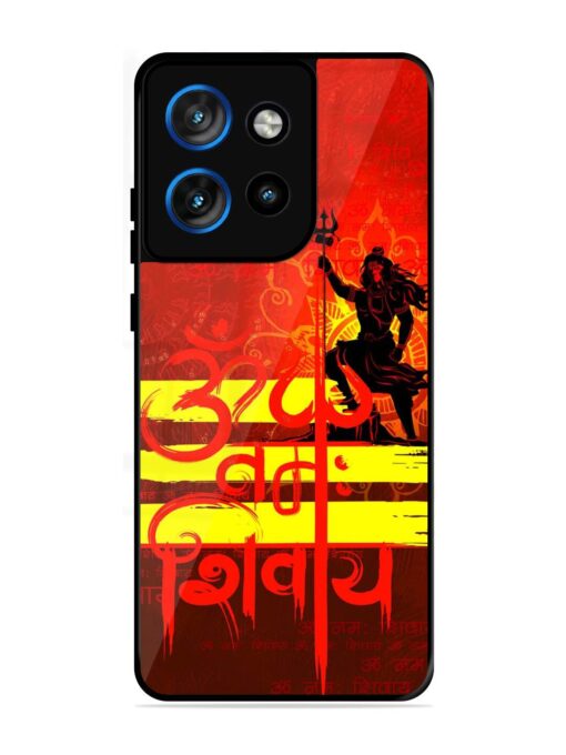 Illustration Lord Shiva Glossy Metal TPU Phone Cover for Motorola Moto Edge 50 Neo (5G)