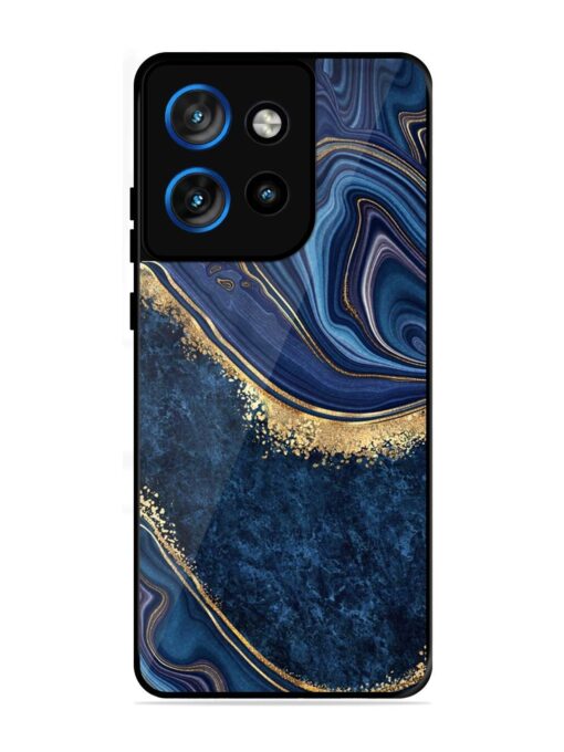 Abstract Background Blue Glossy Metal TPU Phone Cover for Motorola Moto Edge 50 Neo (5G) Zapvi