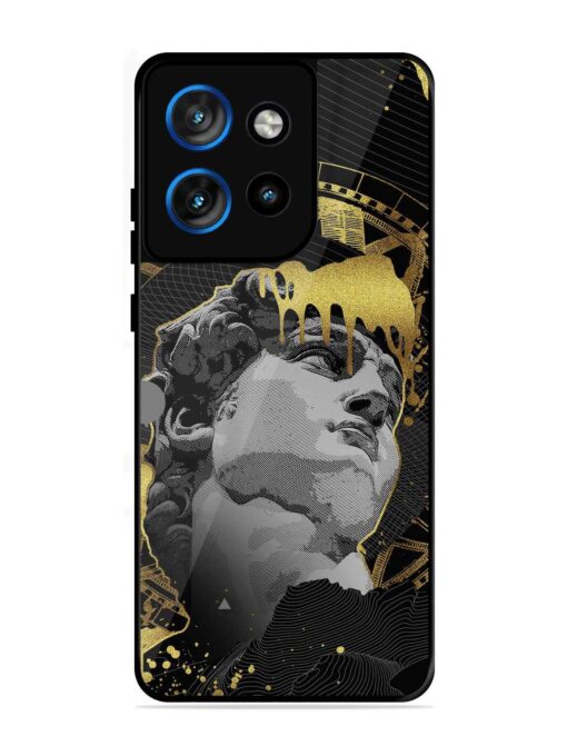 Roman Face Glossy Metal Phone Cover for Motorola Moto Edge 50 Neo (5G)