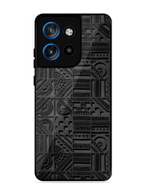 Seamless Pattern Glossy Metal Phone Cover for Motorola Moto Edge 50 Neo (5G)