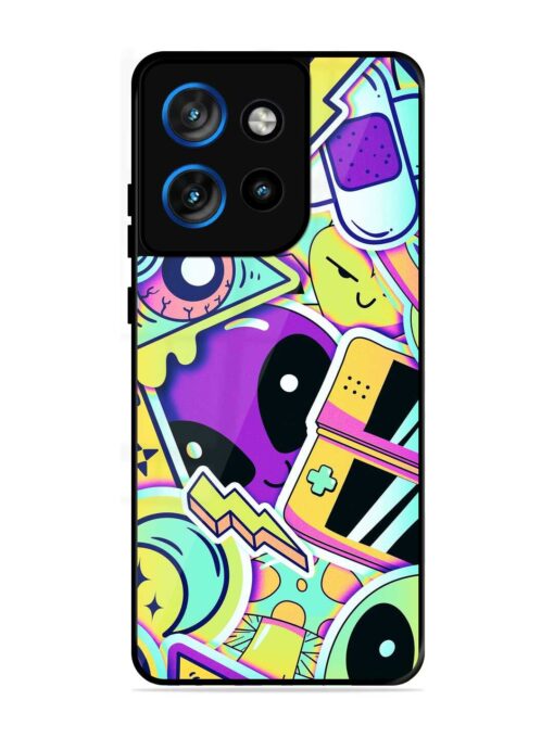 Scratch Art Glossy Metal Phone Cover for Motorola Moto Edge 50 Neo (5G)