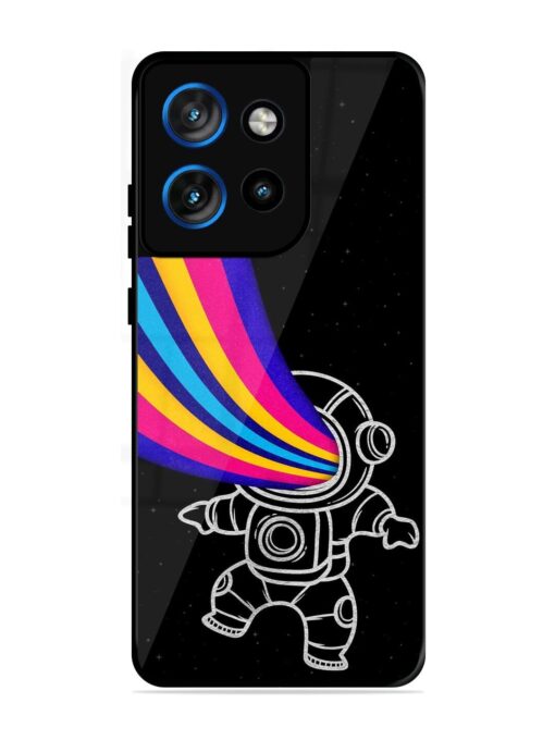 Astronaut Glossy Metal TPU Phone Cover for Motorola Moto Edge 50 Neo (5G)