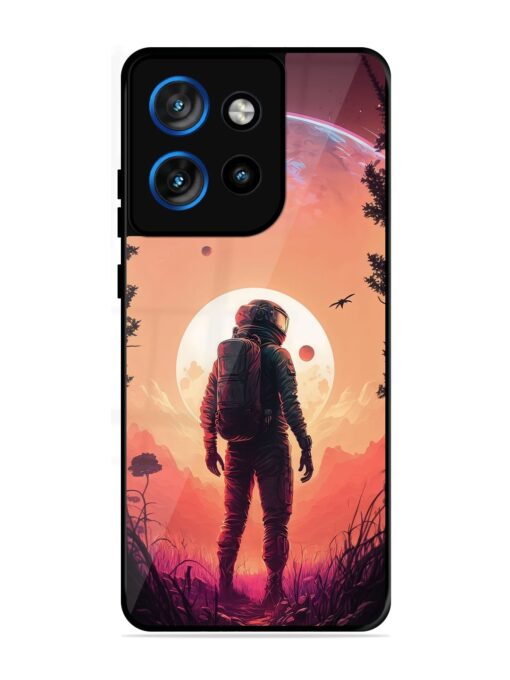 Red Sky At Morning Glossy Metal Phone Cover for Motorola Moto Edge 50 Neo (5G)