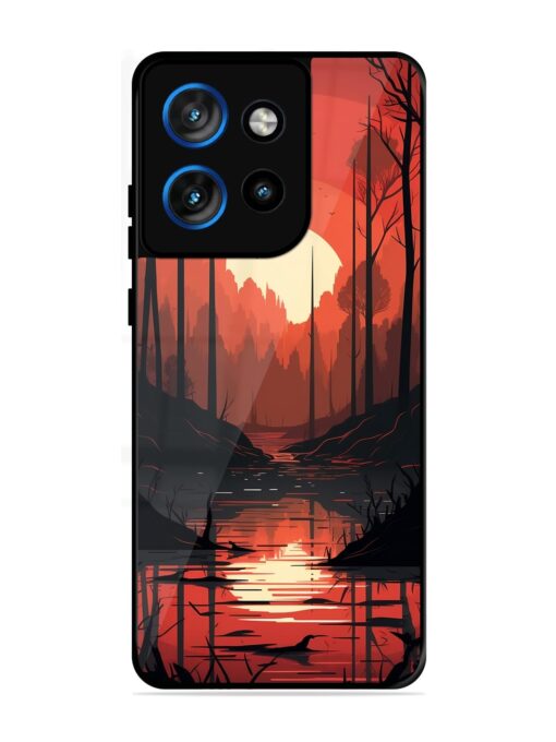 Natural Landscape Glossy Metal Phone Cover for Motorola Moto Edge 50 Neo (5G)