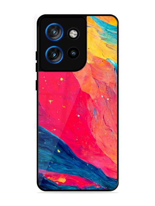 Starry Night Glossy Metal Phone Cover for Motorola Moto Edge 50 Neo (5G)