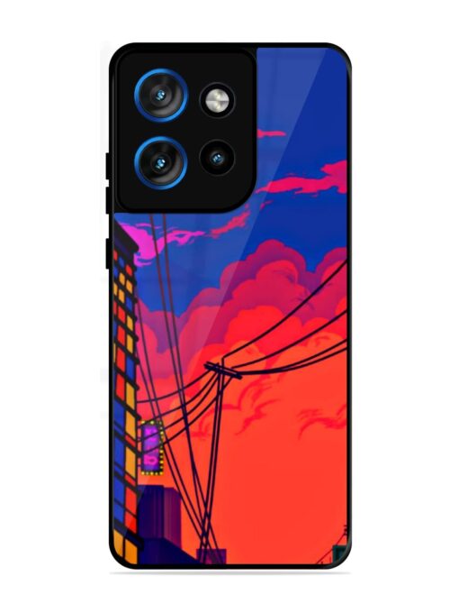 Sky At Morning Glossy Metal Phone Cover for Motorola Moto Edge 50 Neo (5G)