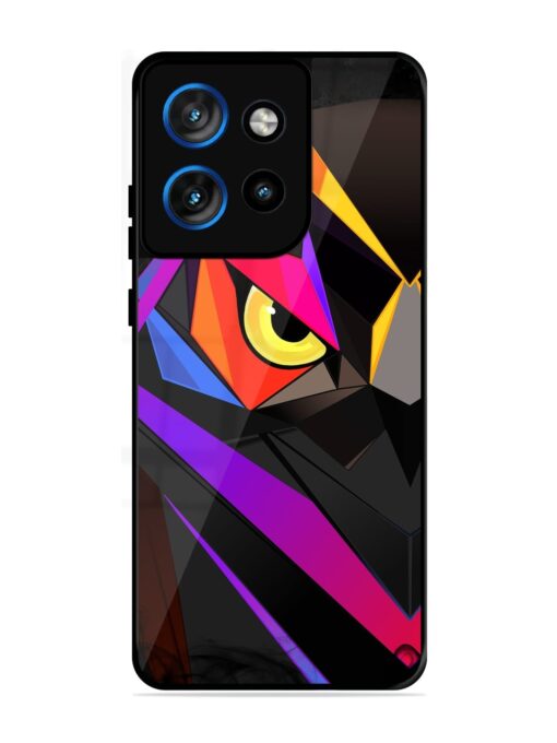 Wpap Owl Glossy Metal Phone Cover for Motorola Moto Edge 50 Neo (5G)