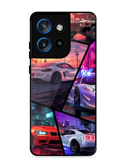 Ride In Pixels Glossy Metal Phone Cover for Motorola Moto Edge 50 Neo (5G)