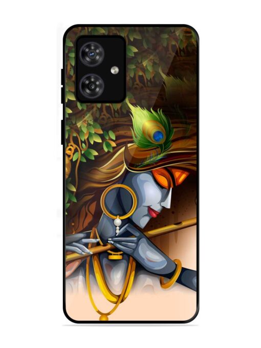 Krishna Glossy Metal Phone Cover for Motorola Moto G54 (5G) Zapvi