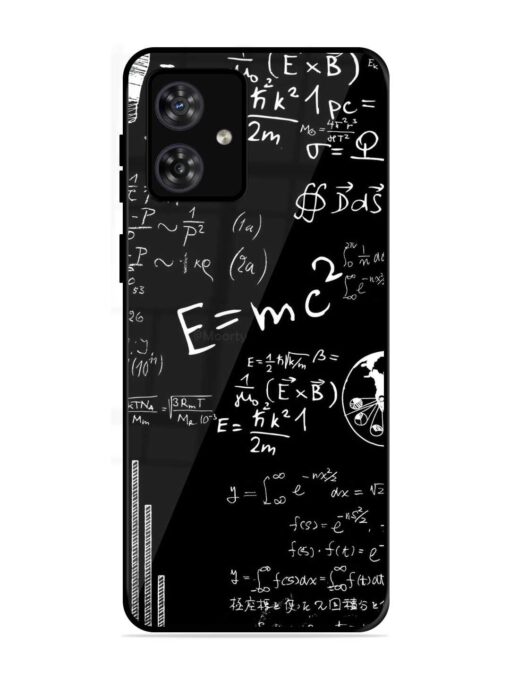 E=Mc2 Mass?Energy Equivalence Glossy Metal Phone Cover for Motorola Moto G54 (5G)