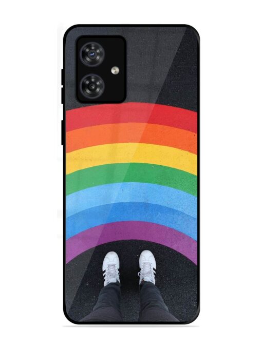 Legs Rainbow Glossy Metal TPU Phone Cover for Motorola Moto G54 (5G) Zapvi