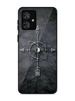 Lighting Cross Glossy Metal Phone Cover for Motorola Moto G54 (5G)