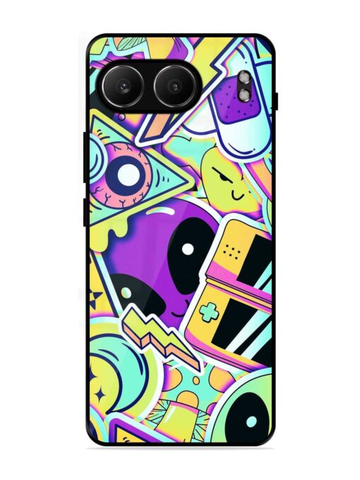 Scratch Art Glossy Metal Phone Cover for Oneplus Nord 4 (5G)