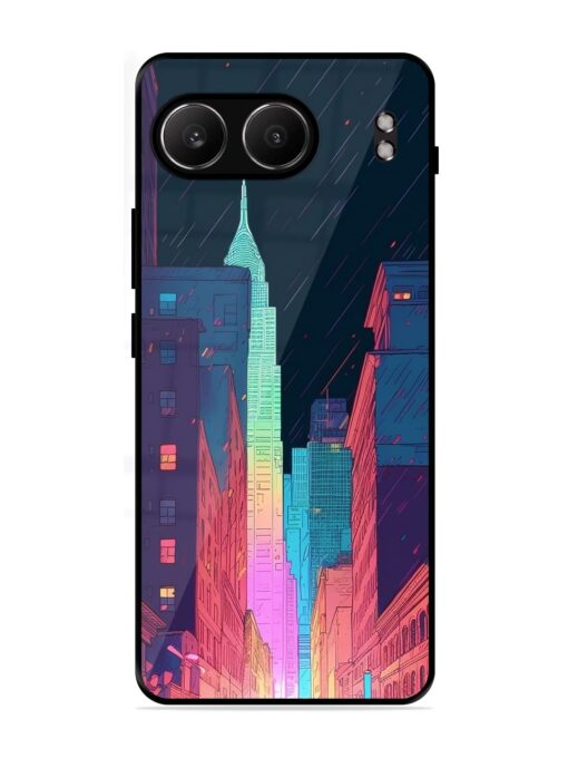 Minimal City Art Glossy Metal Phone Cover for Oneplus Nord 4 (5G)