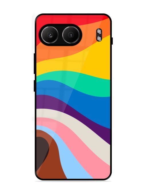 Minimal Pride Art Glossy Metal Phone Cover for Oneplus Nord 4 (5G)