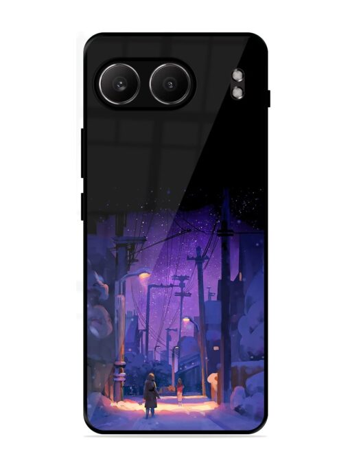 Winter Anime Art Glossy Metal Phone Cover for Oneplus Nord 4 (5G) Zapvi