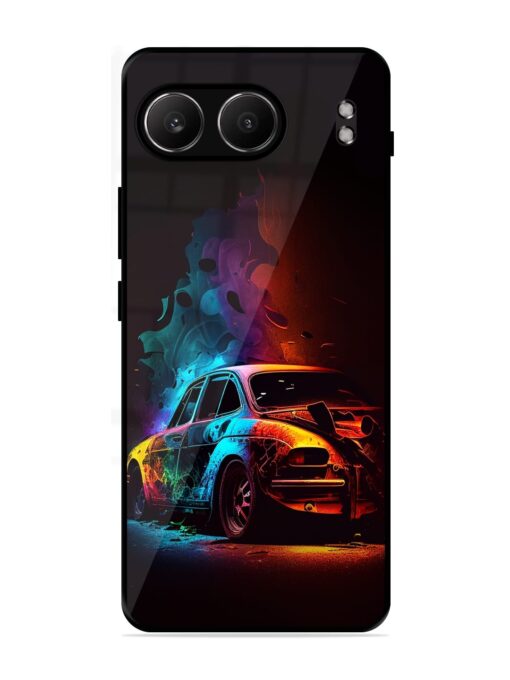 High Classic Car Art Glossy Metal Phone Cover for Oneplus Nord 4 (5G)