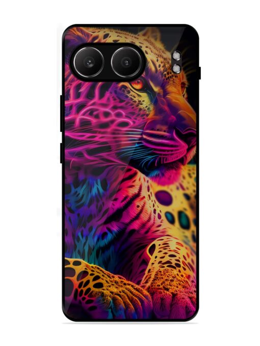 Leopard Art Glossy Metal Phone Cover for Oneplus Nord 4 (5G)