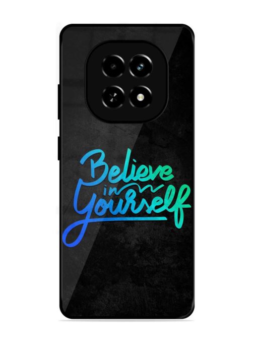 Believe In Yourself Glossy Metal Phone Cover for Realme C63 (5G)