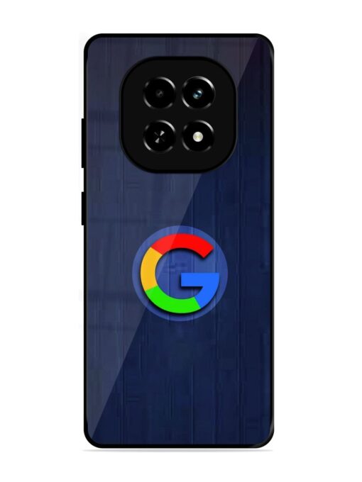 Google Logo Printed Glossy Metal TPU Phone Cover for Realme C63 (5G)