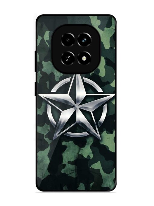 Indian Army Star Design Glossy Metal Phone Cover for Realme C63 (5G)