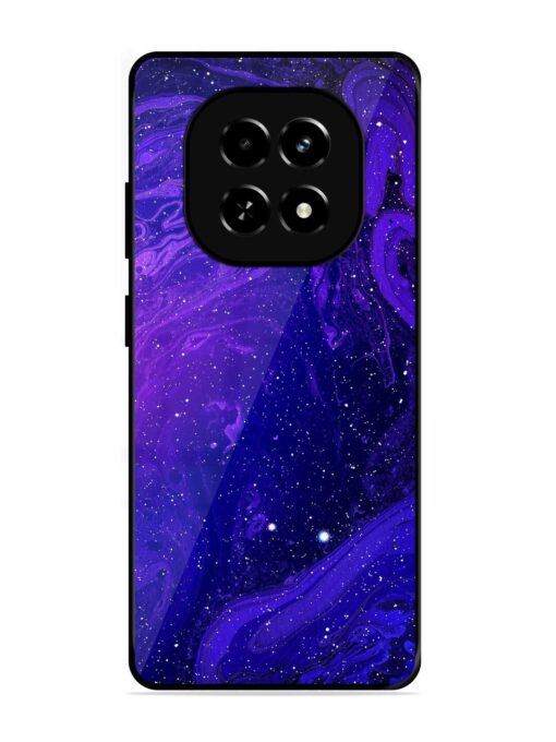 Galaxy Acrylic Abstract Art Glossy Metal Phone Cover for Realme C63 (5G)