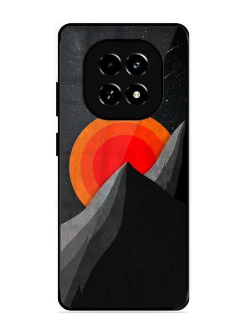 Black Mountain Glossy Metal Phone Cover for Realme C63 (5G)