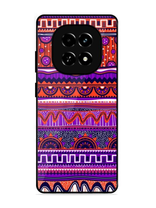 Ethnic Seamless Pattern Glossy Metal TPU Phone Cover for Realme C63 (5G)