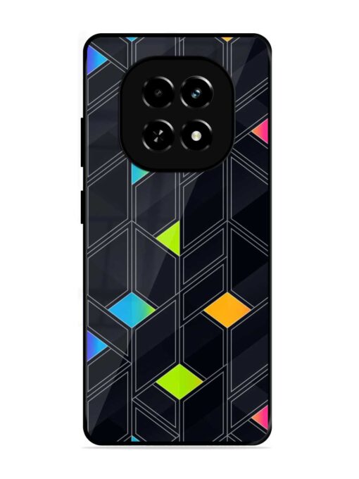 Abstract Mosaic Seamless Glossy Metal Phone Cover for Realme C63 (5G)