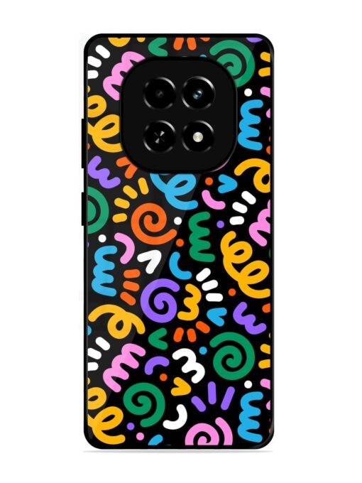 Colorful Seamless Vector Glossy Metal Phone Cover for Realme C63 (5G)