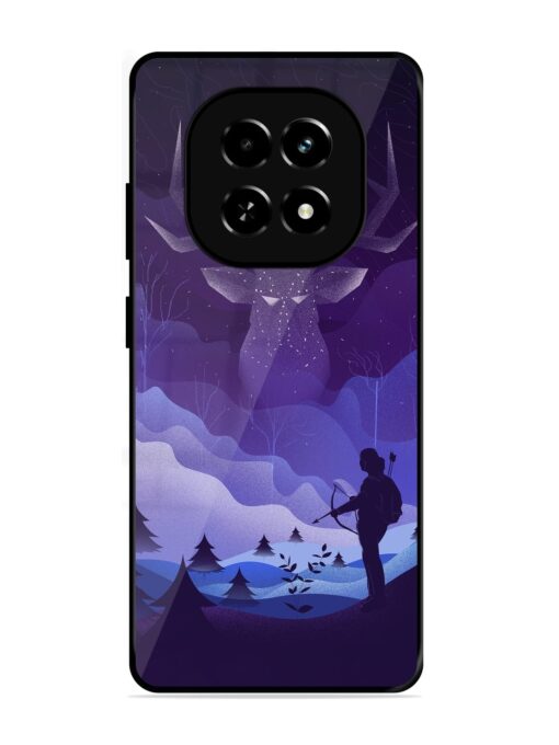 Deer Forest River Glossy Metal Phone Cover for Realme C63 (5G)