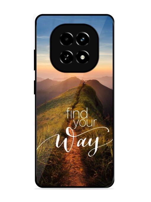 Find Your Way Glossy Metal Phone Cover for Realme C63 (5G)