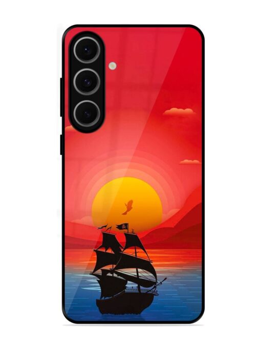 Sunset Sail Glossy Metal Phone Cover for Samsung Galaxy S24 Fe (5G)