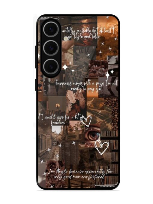 Melancholy Aesthetic Glossy Metal Phone Cover for Samsung Galaxy S24 Fe (5G)