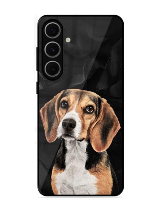 Beagle Portrait Glossy Metal Phone Cover for Samsung Galaxy S24 Fe (5G) Zapvi